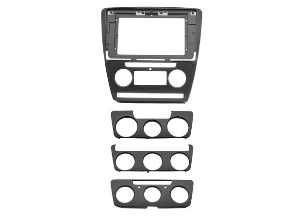Monteringsramme for 10,1" spiller Skoda Octavia (2005-2012) Sort 