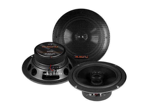 Musway ME62 høyttalerpar 6,5", 80W RMS, 3 Ohm 