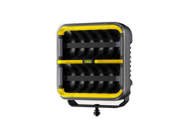 OZZ SQR 9" LED fjernlys, Sort 9", 12000 Lumen, pos.lys, varsellys 