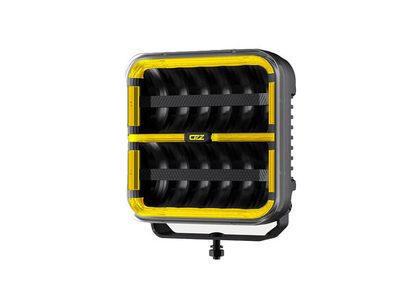 OZZ SQR 9" LED fjernlys, Sort 9", 12000 Lumen, pos.lys, varsellys 