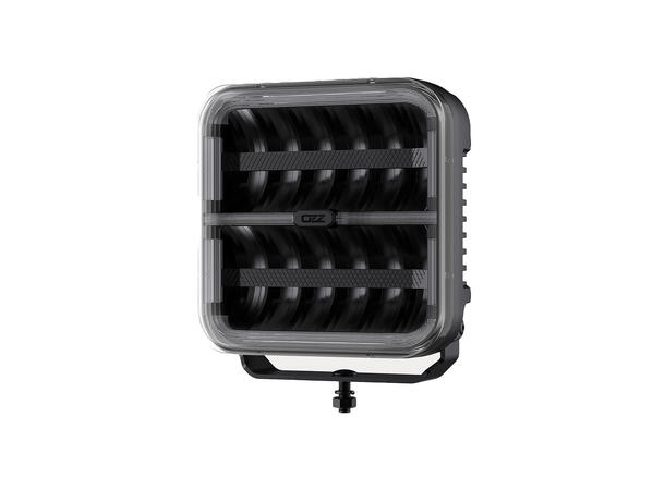 OZZ SQR 9" LED fjernlys, Sort 9", 12000 Lumen, pos.lys, varsellys 