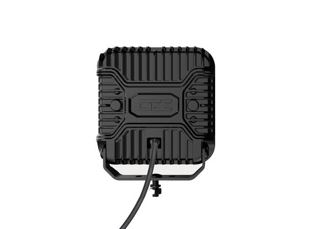 OZZ SQR 9" LED fjernlys, Sort 9", 12000 Lumen, pos.lys, varsellys 