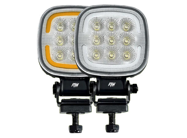 RAWlights DUO LED arbeidslys/varsellys 103mm, 4032 Lumen, 45W, per stk 