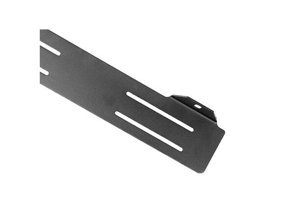 Skiltbrakett Rustfri Til to lamper. Sortlakkert. 