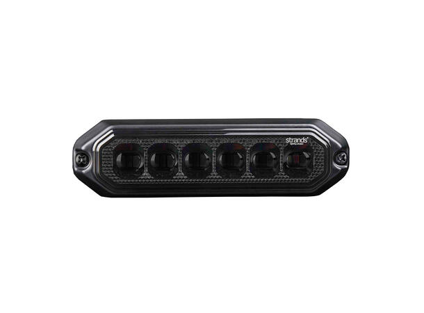 Strands Dark Knight Duo Varsellys 6 LED 6 LED, ECE R65, Mørkt glass 