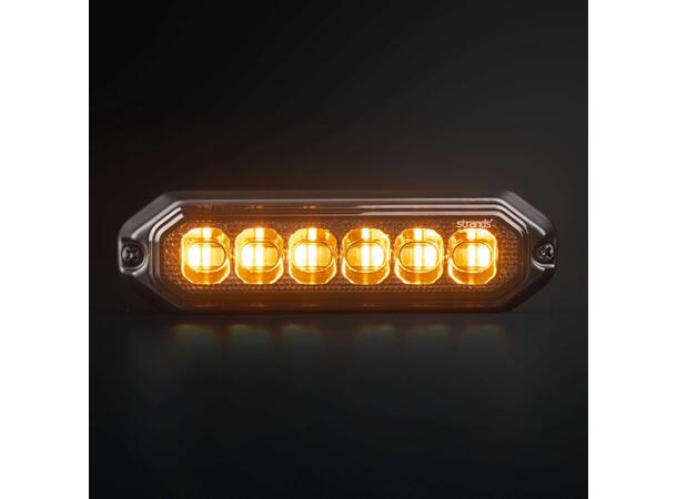 Strands Dark Knight Duo Varsellys 6 LED 6 LED, ECE R65, Mørkt glass 