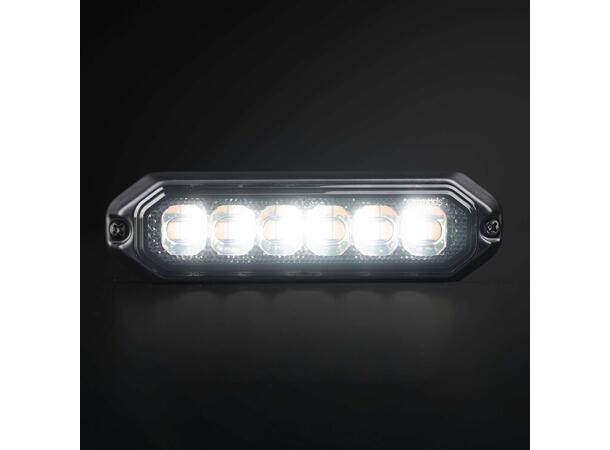 Strands Dark Knight Duo Varsellys 6 LED 6 LED, ECE R65, Mørkt glass 