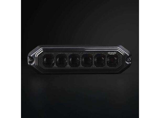 Strands Dark Knight Duo Varsellys 6 LED 6 LED, ECE R65, Mørkt glass 