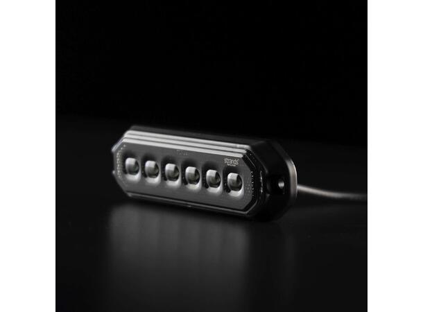 Strands Dark Knight Duo Varsellys 6 LED 6 LED, ECE R65, Mørkt glass 