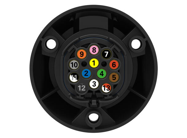 Tilhengerkontakt 13-pin 