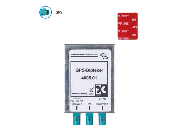 ATTB Antennesplitter - GPS For å benytte 1 GPS antenne på 2 enheter 
