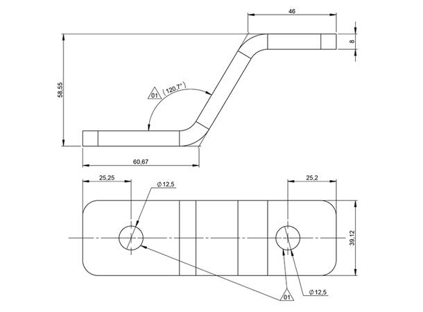 Brakett for arbeidslys Rustfritt stål 