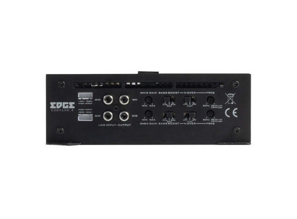 Edge EDBX150.4-E1 4-kanals forsterker 4x150W RMS i 2ohm, Klasse AB 