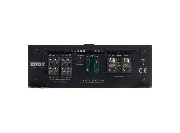 Edge EDBX150.4-E1 4-kanals forsterker 4x150W RMS i 2ohm, Klasse AB 