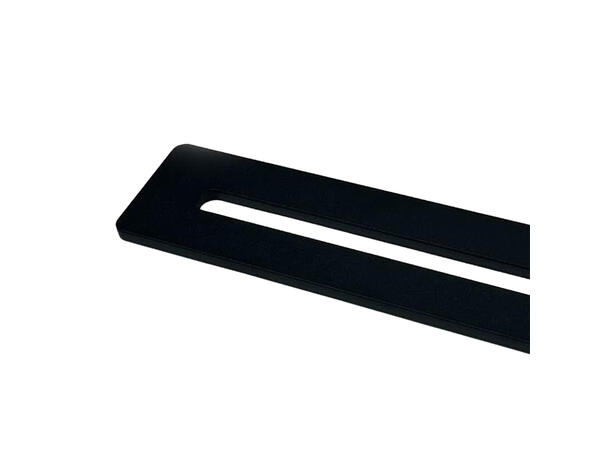 Rustfritt lakkert flattstål Tilpasset 4 lamper, 80cm 