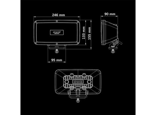 Strands IZE LED OG REX LED fjernlys 9400 Lumen, 141W, per stk 