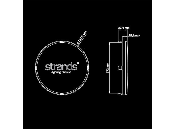 Strands Siberia NR/XP deksel (gult) 7", Gult deksel, Pris per stk 