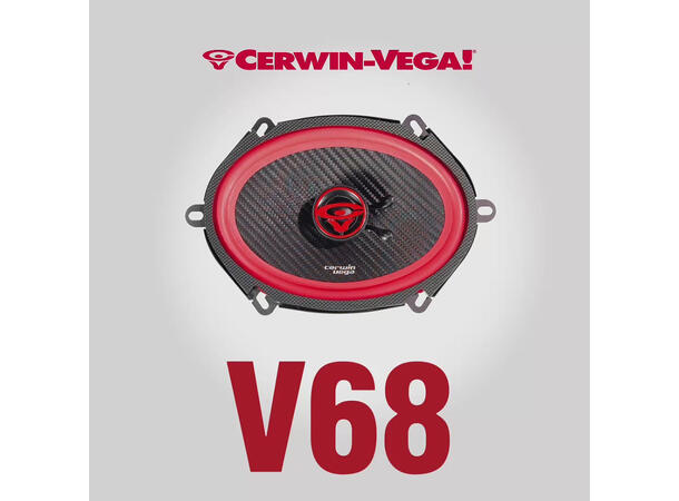 Cerwin Vega V68 høyttalerpar 6x8", 100W RMS,VEGA-serie, 2025 Edition 
