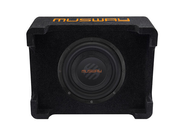 Musway MF108A 8" aktiv subwoofer 8" i kasse, 225W RMS, bassremote 