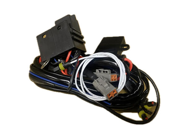 OZZ Kabelsett for 4 lamper 4x DTP-2, 12V, 80A Relé, 80A sikring 