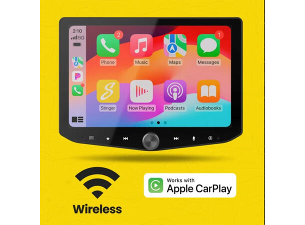 Stinger HORIZON10 iX210E DAB+, BT, Trådløs Carplay & Android Auto 