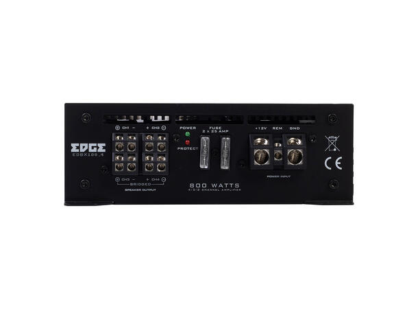 Edge EDBX100.4-E1 4-kanals forsterker 4x100W RMS i 2ohm, Klasse AB 
