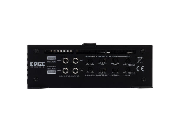 Edge EDBX100.4-E1 4-kanals forsterker 4x100W RMS i 2ohm, Klasse AB 