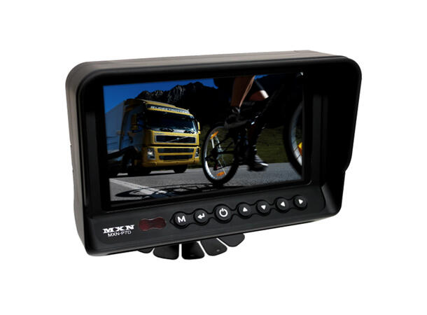 MXN P7D 7" 3 kanals monitor Vannbestandig, 12/24V, opptil 3 kamera 