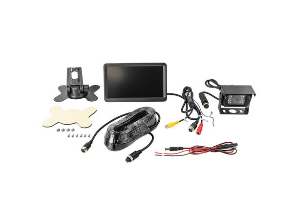 ACV 4,3" Ryggekamera & Monitor Kit – Trådløs 2.4G
