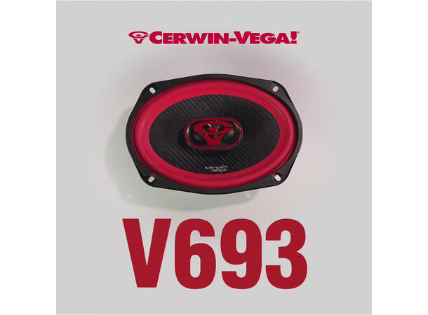 Cerwin Vega V693 høyttalerpar 6x9", 140W RMS,VEGA-serie, 2025 Edition 