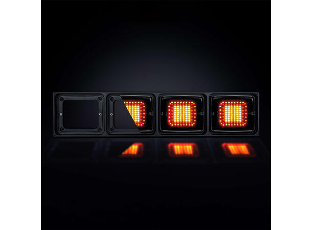 Strands IZE LED Ramme 4xSquare for 4 lamper 