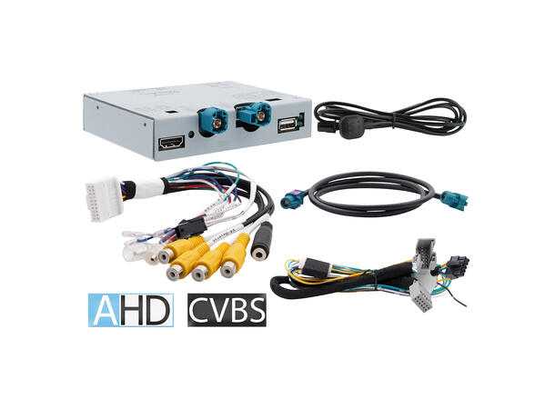 Navlinkz Ryggekameraadapter (AHD/CVBS) VAG m/MIB2+/MIB3 (2019->) + HDMI inngang 