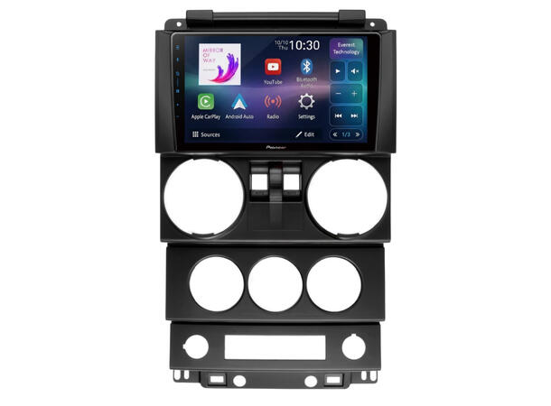 Pioneer Perfect Fit spiller til Jeep Wrangler 2-dørs (2007-2010) 