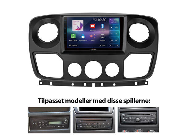 Pioneer Perfect Fit spiller til Opel Movano (2011-2016) 