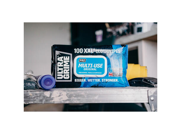 UltraGrime® Pro. Multi-Use 100 XXL+ Wipes 