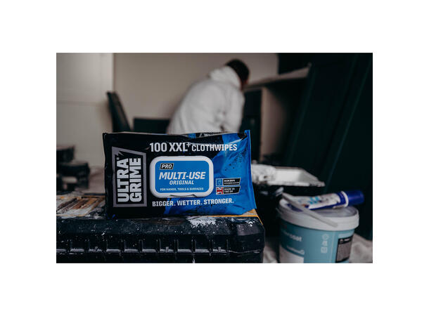 UltraGrime® Pro. Multi-Use 100 XXL+ Wipes 