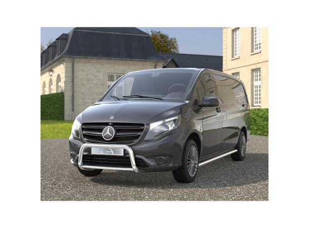 Antec EU Frontbøyle 60/42mm Krom Mercedes Vito / e-Vito W447 2014-2023 