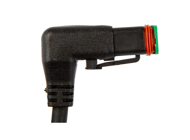 DT-2 Kabel med vinklet kontakt 0,5 meter 