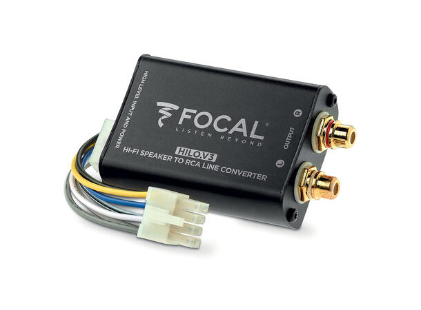 Focal HILO V3 høy-/lav-nivå adapter 2-kanals, Auto-remote 