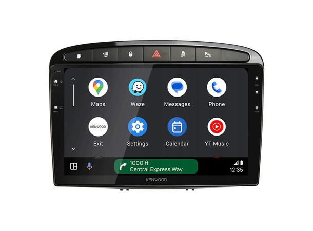 Kenwood Perfect Fit spiller til Peugeot 308/RCZ (2007-2015) u/JBL - Sort 