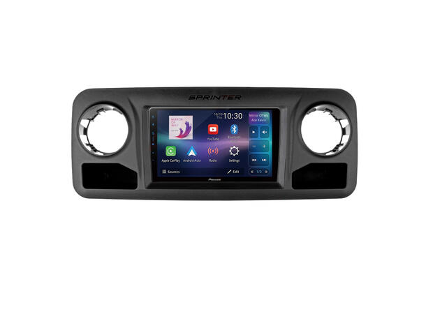 Pioneer Perfect Fit spiller til Mercedes Sprinter (W907) (2019-->) m/1-DIN radio 