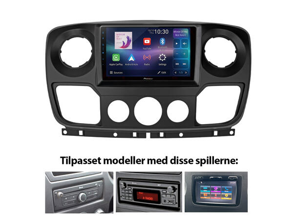 Pioneer Perfect Fit spiller til Nissan NV400 (2017-2020) 