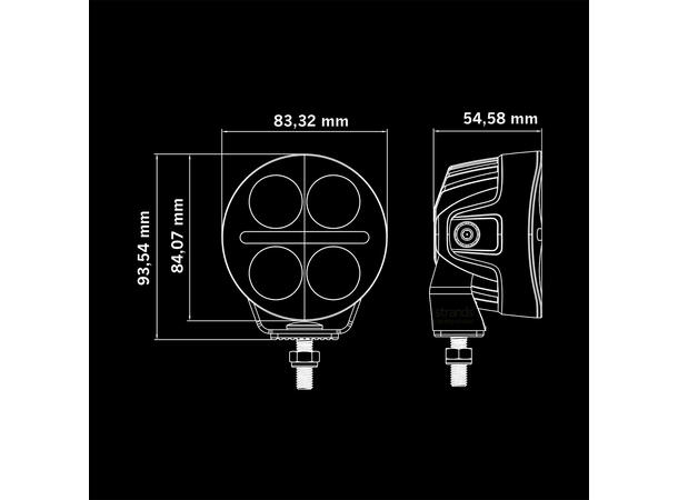Strands Nuuk D-Line MC 3" Ekstralys 3", 2540 Lumen, 39W, posisjonslys 