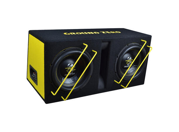 Ground Zero GZIB 2.10SPL basskasse 2x10" i kasse, 1400W SPL, 2 Ohm 