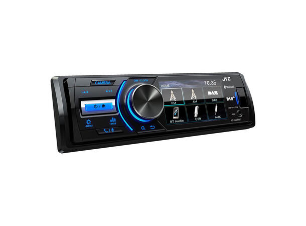 JVC JVC KDX-561DBT med ryggekamera 3" skjerm, DAB+, BT, shortbody++ 