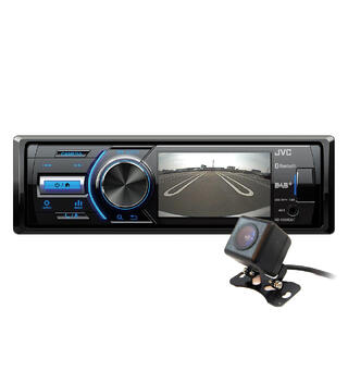 JVC JVC KDX-561DBT med ryggekamera 3" skjerm, DAB+, BT, shortbody++