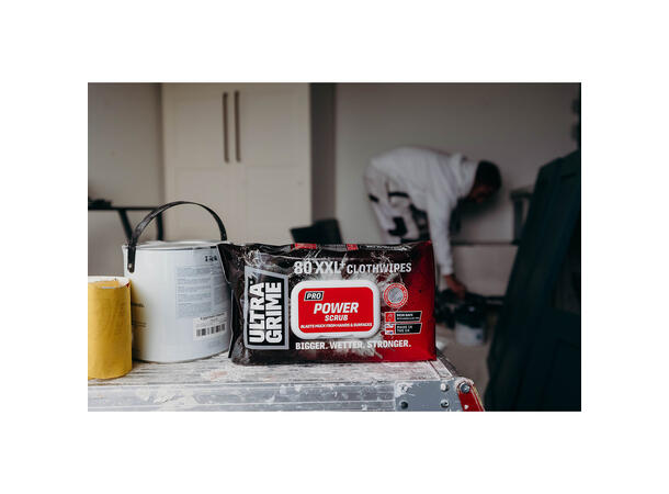 UltraGrime® Pro. Power Scrub 80 XXL+ Wipes 