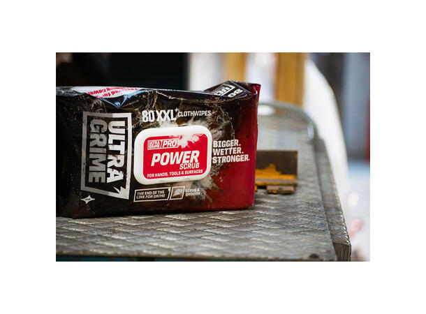 UltraGrime® Pro. Power Scrub 80 XXL+ Wipes 