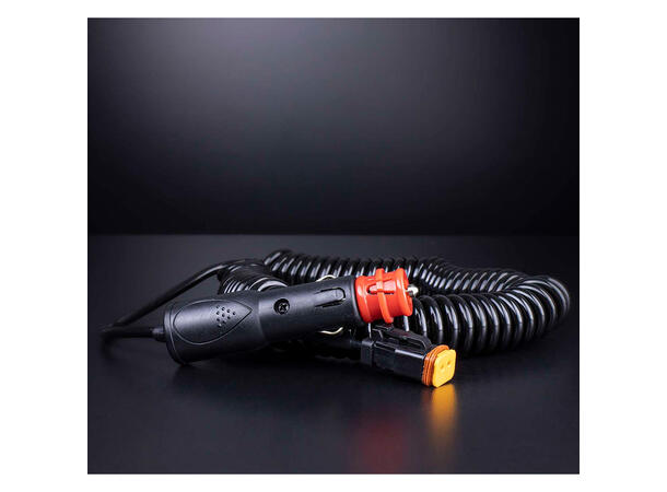 Strands kabel med DT-kontakt og sigplugg 5M kabel, 12-24V DC, På/Av-bryter 