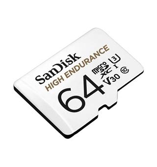 Sandisk High Endurance microSDHC 64GB Class10, høy ytelse, egnet for dashcam